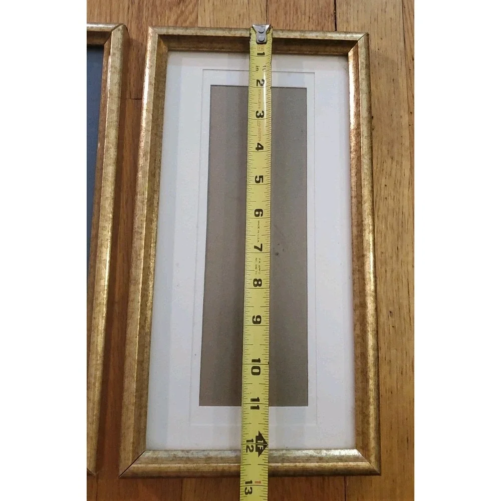 Vintage Kodak Portrait Studio Picture Frames Pair Gold Mottled Intercraft